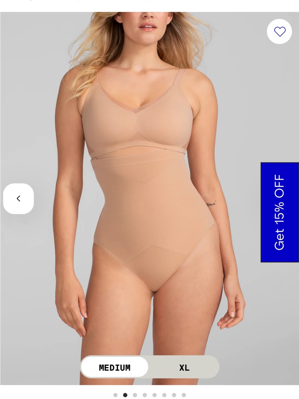 NWOT Honeylove Shapewear Thong size Med